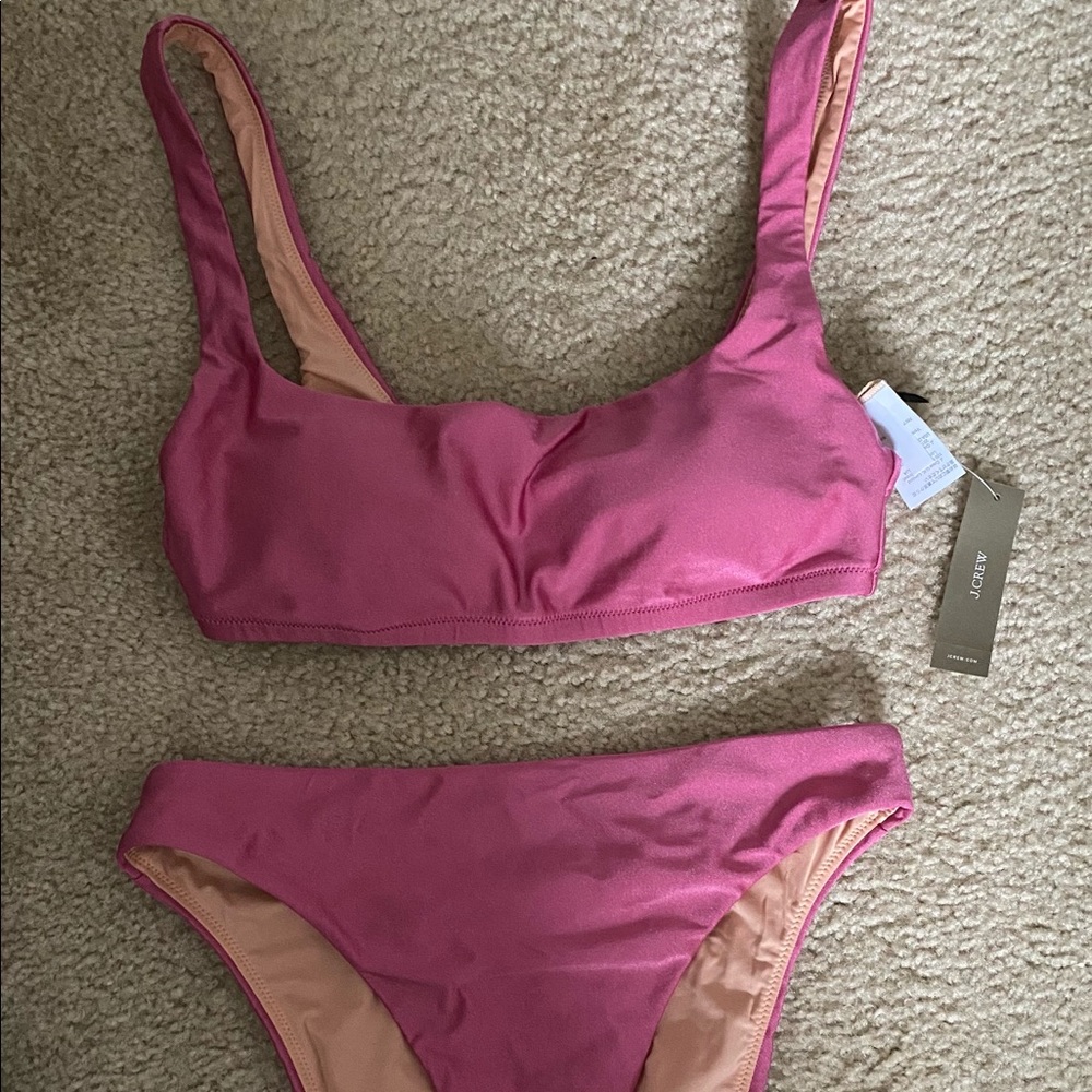 Pink Shimmer J. Crew bikini